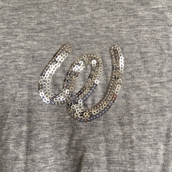 1- M. U. SPORTS Gray Embroidered Tunic Top - Picture 4 of 10